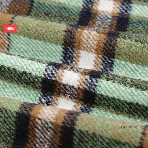 Wool Plaid Pencil Skirt Knee Length High Waist Back Slit Business Casual - Picture 7 of 8